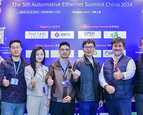 KDPOF and Hinge Technology jointly presented at Automotive Ethernet Summit in Shanghai, China